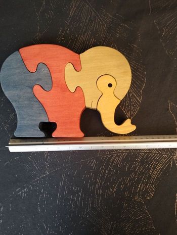 Puzzle éléphant en bois