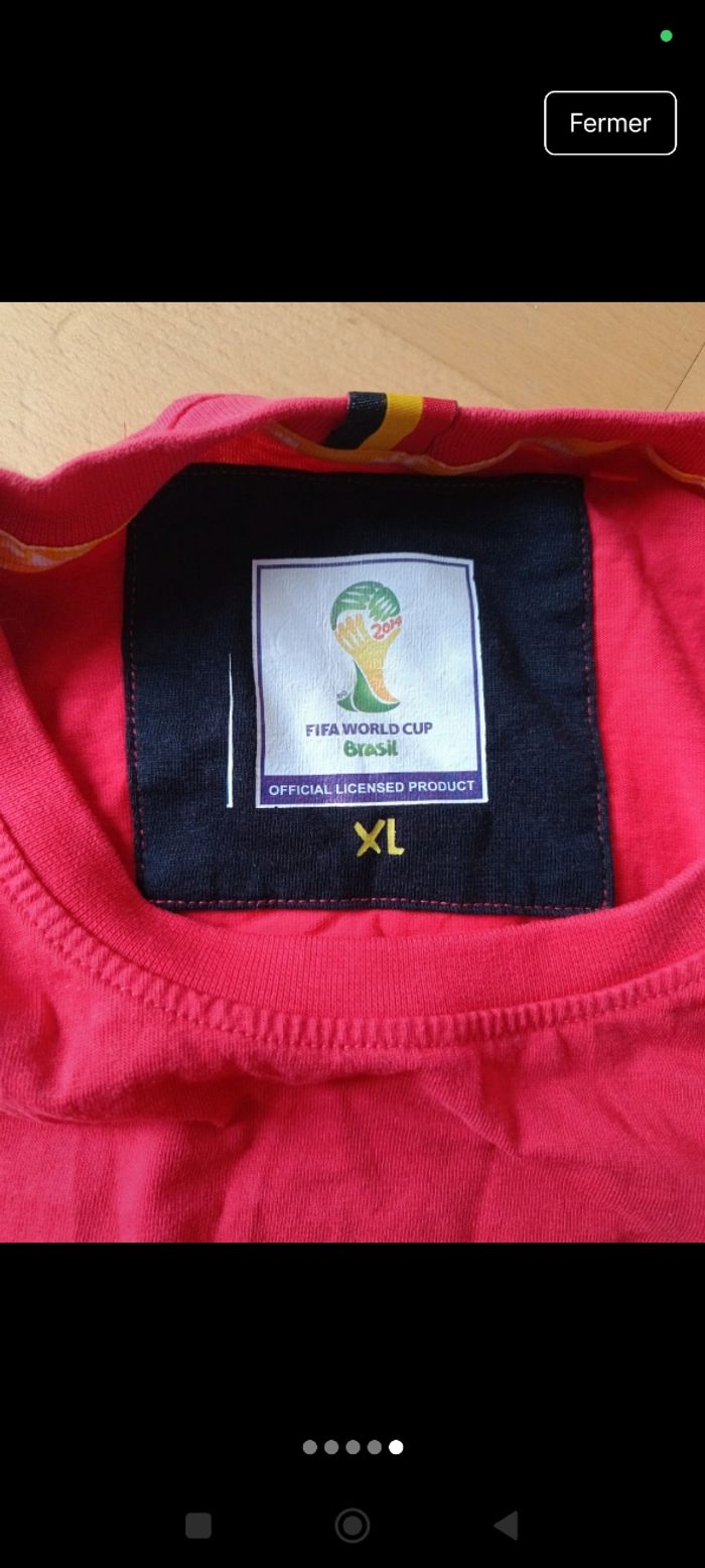 T-shirt FIFA World Cup Brasil / Belgique 2014 - photo numéro 5