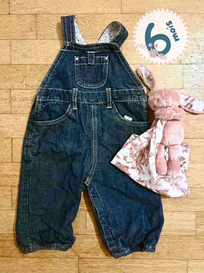 Salopette en Jean Bébé Fille - Bout'chou - Taille 6 Mois - TBE ✨