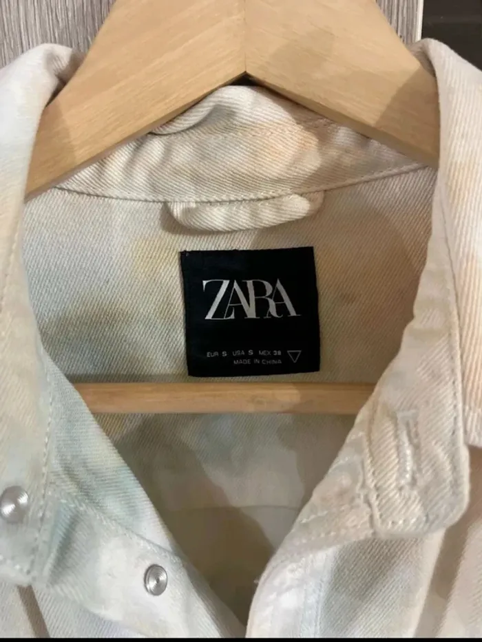 Superbe veste  Zara - 100%  coton  -  neuve -  taille  S - photo numéro 2