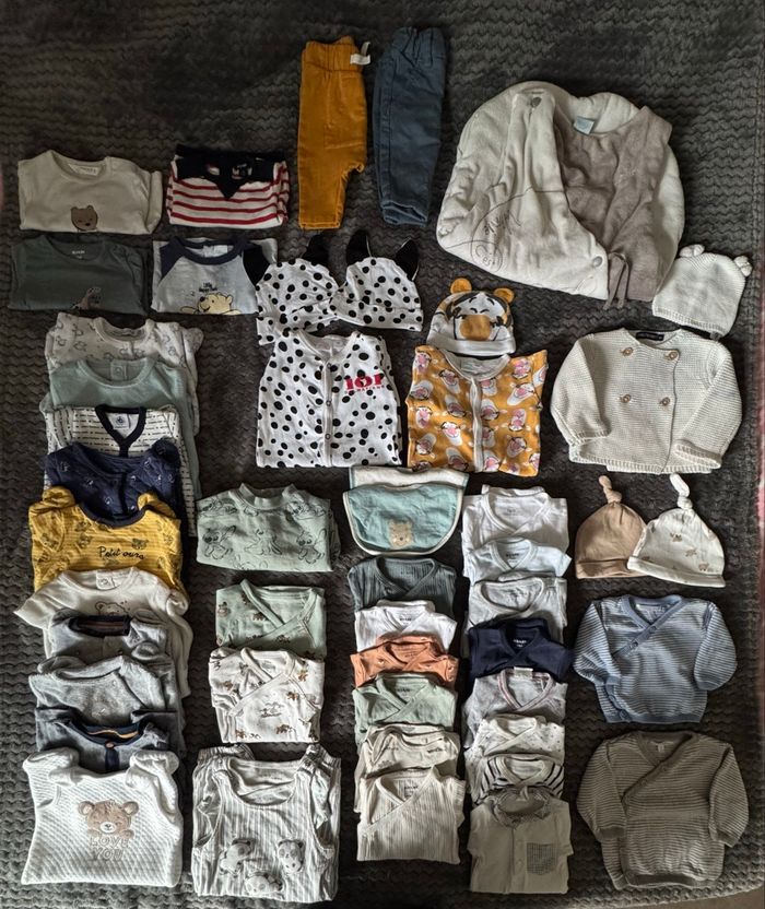 🌟 Grand lot garçon – 83 vêtements – tailles 1M / 3M / 6M – Très bon état ! - photo numéro 5