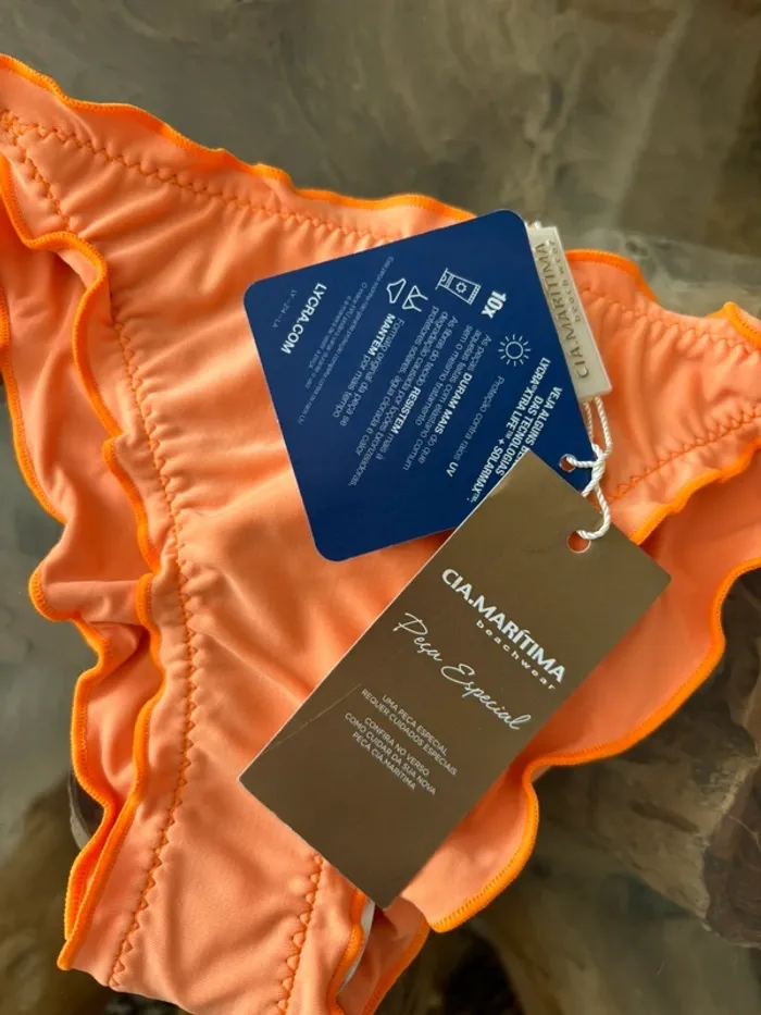 Bas de maillot de bain orange femme Cia Maritima - photo numéro 4