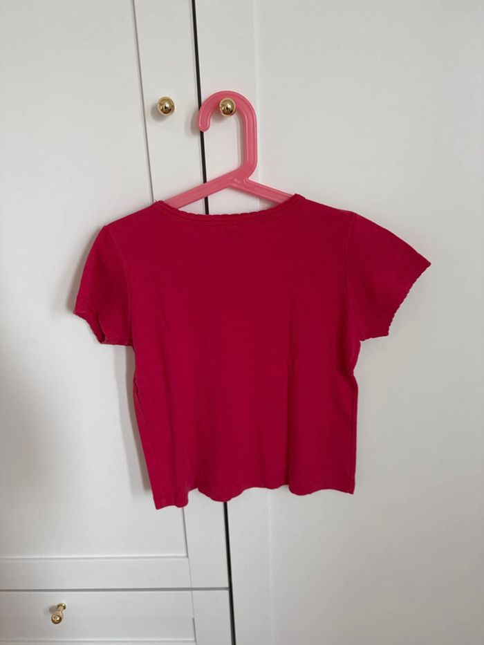 T-shirt fuchsia petit bateau 8 ans - photo numéro 3