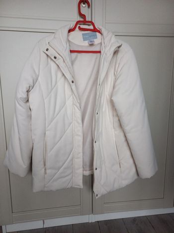 Doudoune matelassé femme beige