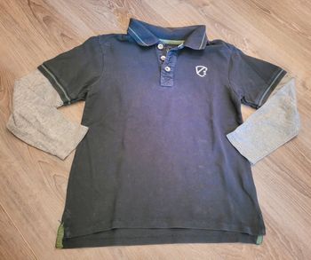 Polo bleu ML Okaidi 8 ans