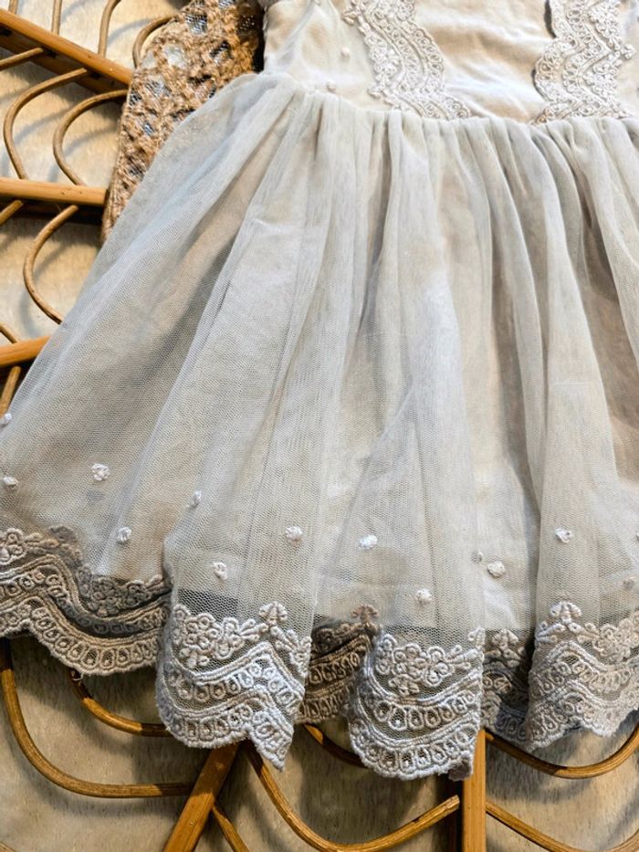 Robe grise tulle H&M - photo numéro 4