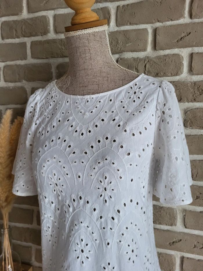 Haut romantique broderie anglaise - Massimo Dutti - photo numéro 5