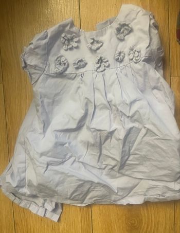 Robe fille Lila manche courte avec fleur tex 6 mois 