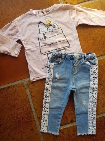 Ensemble fille 12/18mois mango lefties