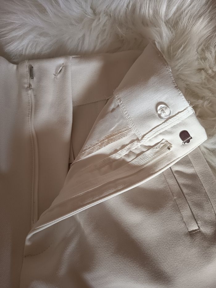 Pantalon a pince blanc stradivarius - photo numéro 5