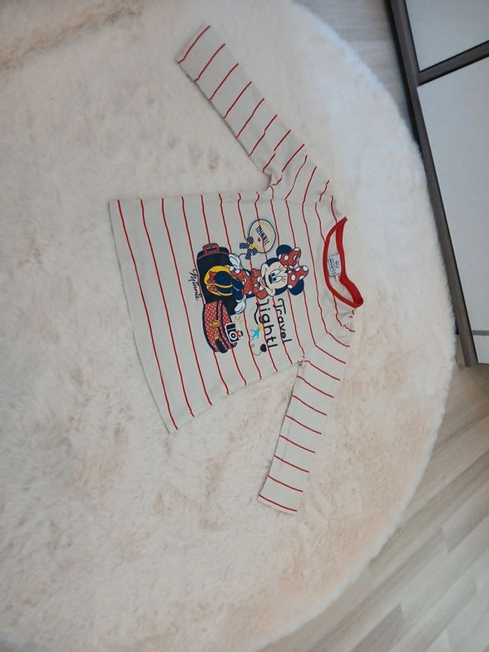 tee-shirt manche longue minnie 3 ans - photo numéro 2
