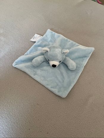 Doudou ourson bleu Neuf