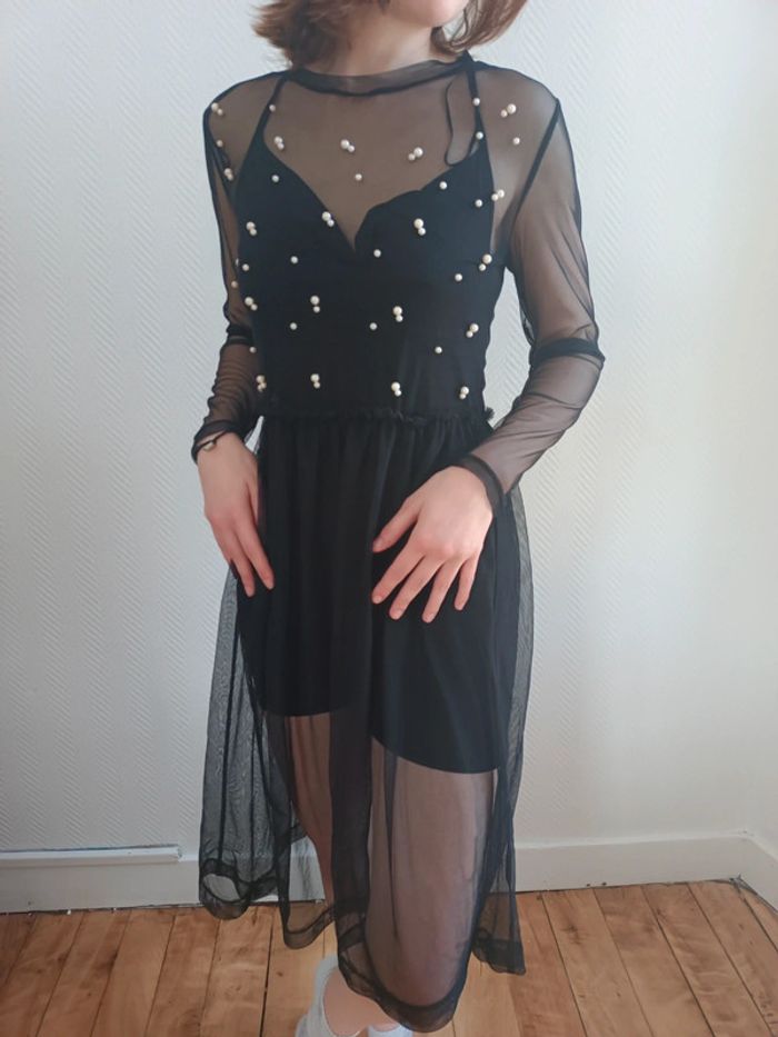 Robe en tulle noire Zara - photo numéro 2