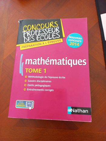 Manuel de préparation au crpe maths tome 1