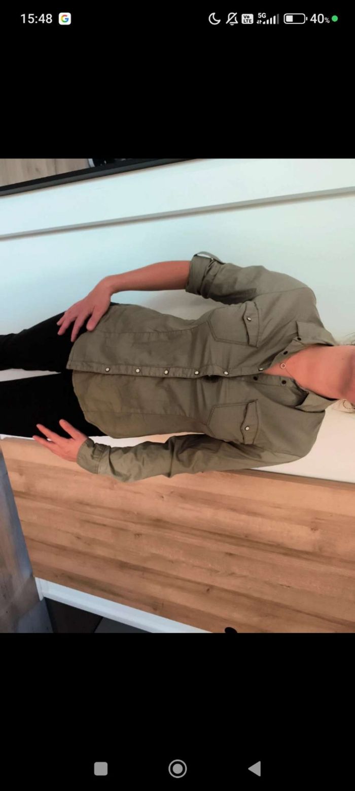 🌿 Chemise kaki femme Jennyfer – Taille M (38) - photo numéro 5