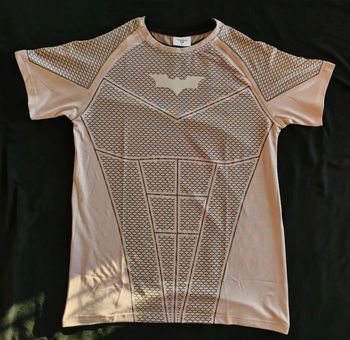 Youngla compression batman t shirt dark streetwear workout musculation