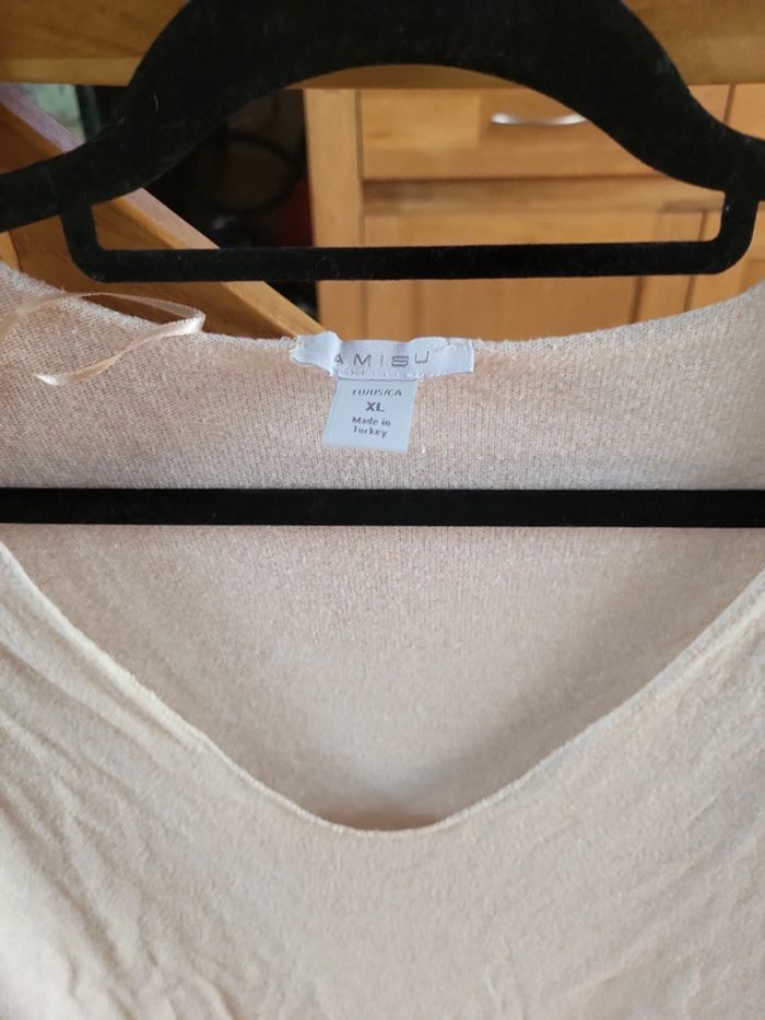 Pull fin beige - photo numéro 2