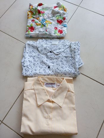 Lot de 3 chemises manches courtes femme taille 44 neuve