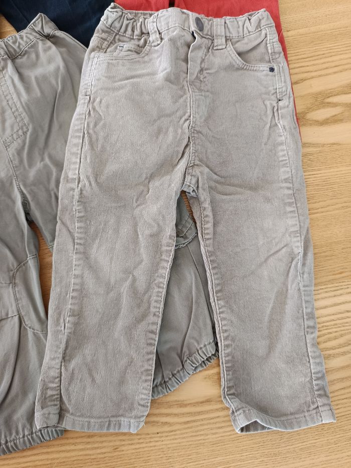 Lot de 4 pantalons 18 mois (in extenso, Vertbaudet, tex et obaibi) - photo numéro 2
