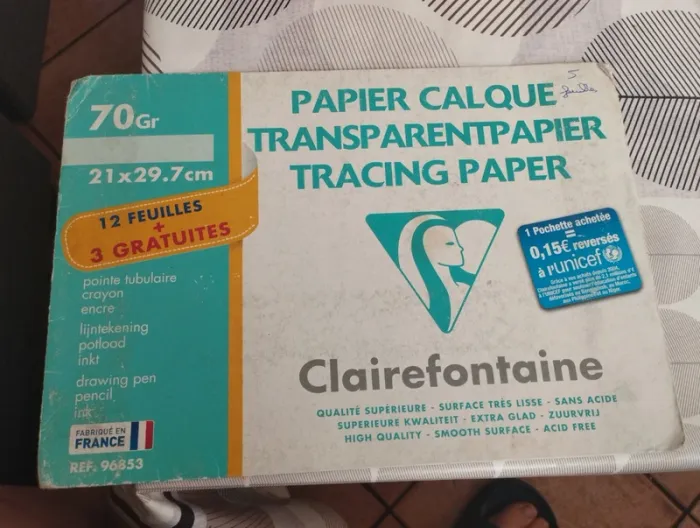Pochette papier calque