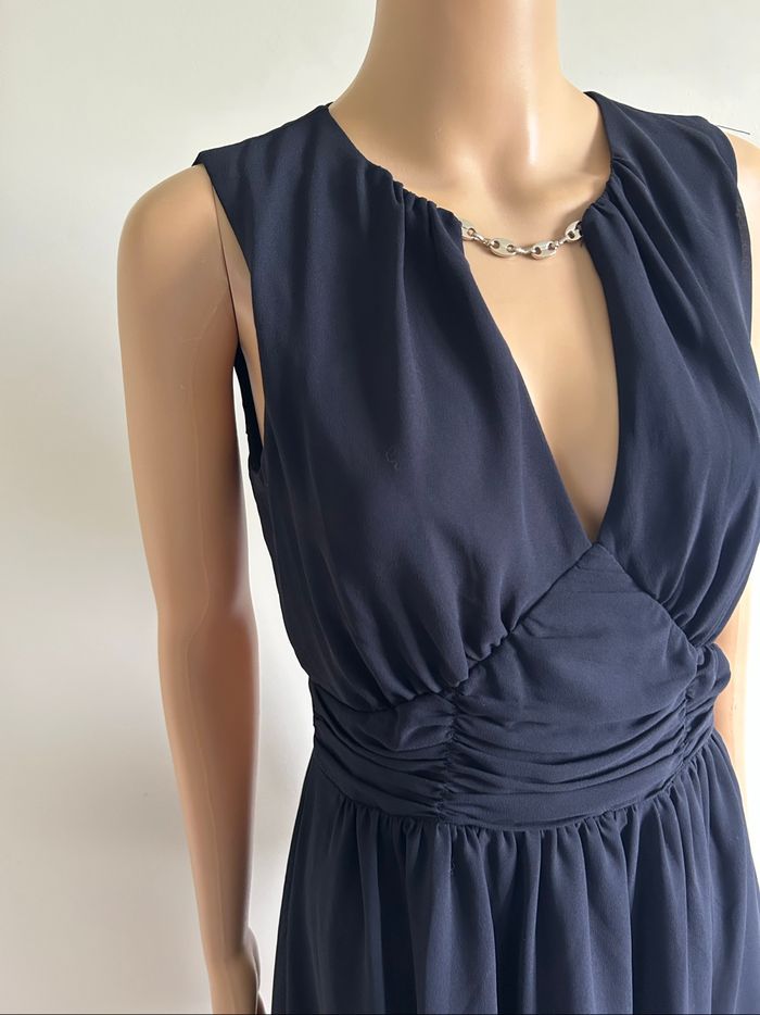 Robe bleue marine sans manches Morgan taille 36 comme neuve - photo numéro 4