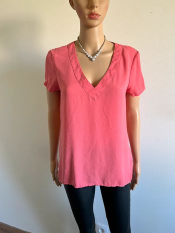 Blouse rose à manches courtes Vila taille S jamais portée