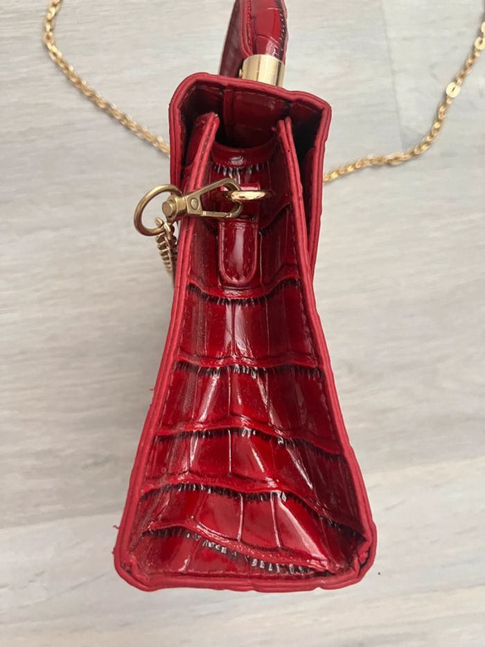 Petit sac vernis rouge - photo numéro 3