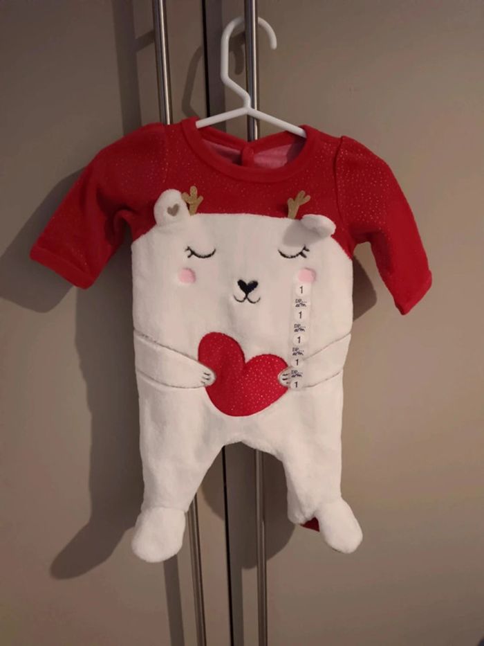 Pyjama Noël DPAM 1 mois neuf - photo numéro 2