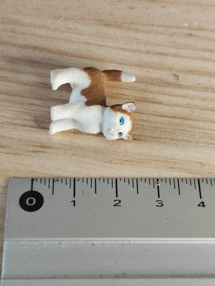Schleich chaton blanc et roux Figurine animal domestique Calendrier de l'avent - photo numéro 5