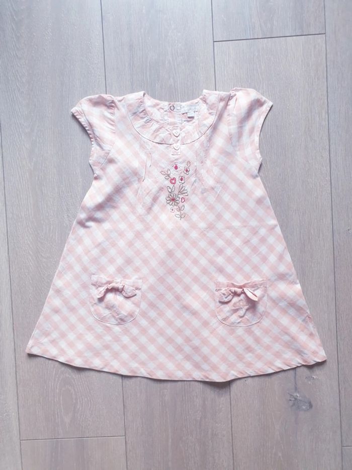 Robe été vieux rose, légère. Fille 3 ans. Marque Kimbaloo