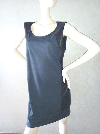 robe bleu marine bi matière cache cache taille 42