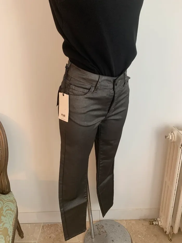FIVE jeans simili cuir T 25