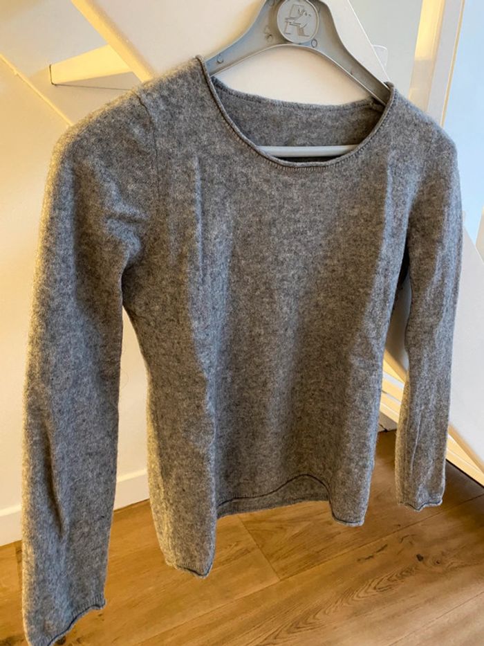 Pull en cachemire gris clair - photo numéro 3