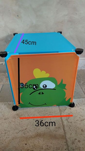 Casier de rangement ajustable enfant