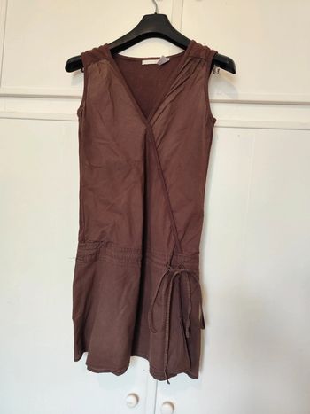 Superbe robe type cache coeur Marron taille 38 la redoute