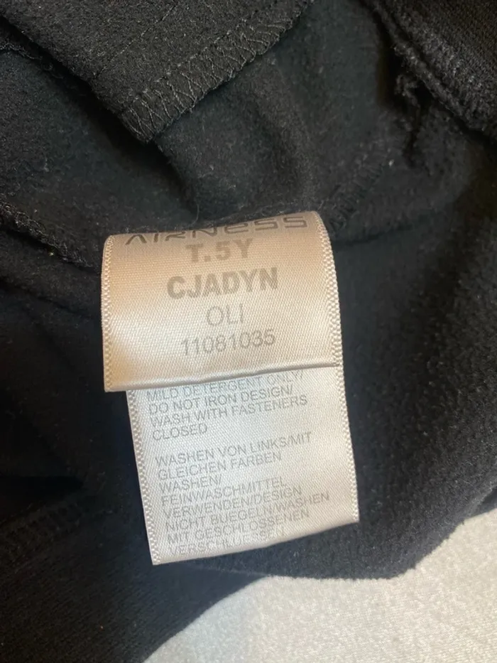 Veste noire et bleue Airness 5 ans - n89m - photo numéro 5