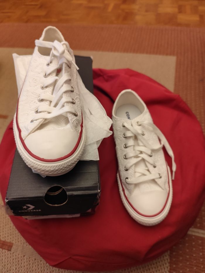 Converse dentelle blanche 37 - photo numéro 2