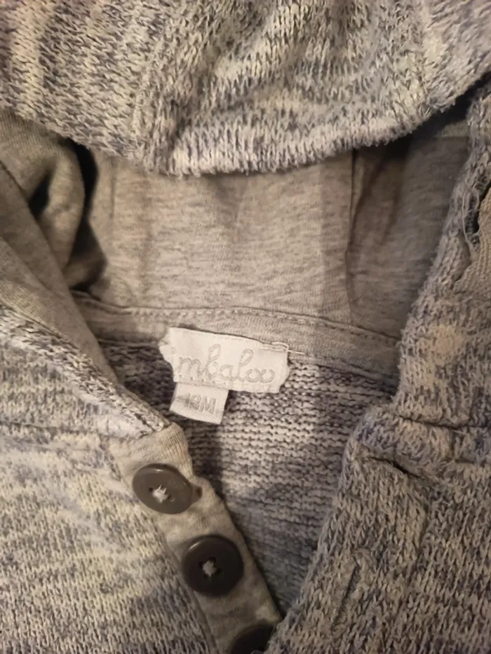 Pull à capuche 18 mois - photo numéro 2