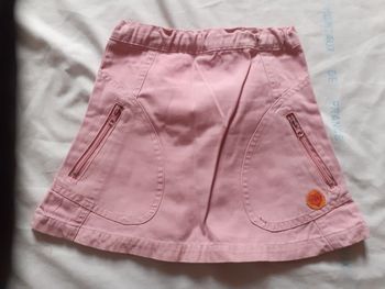 Jupe rose en trapèze