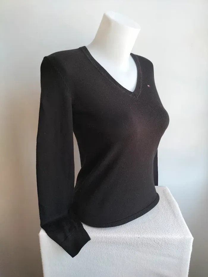 Pull Femmes Col V - Tommy Hilfiger - Taille XS - photo numéro 3