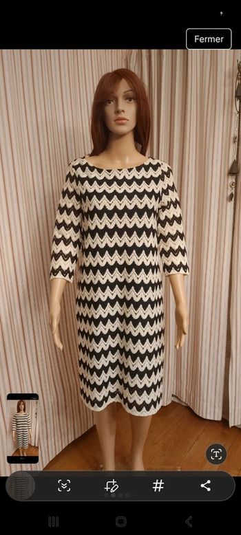 Robe Esprit Fr XL noir et blanc en parfait état