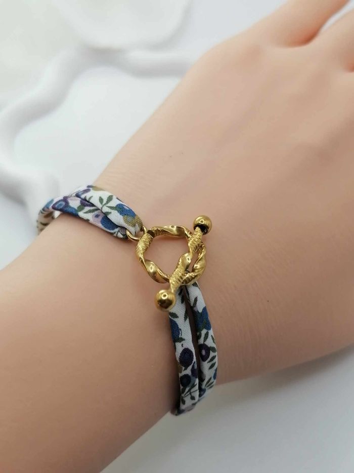 Bracelet liberty fermoir en acier inoxydable
