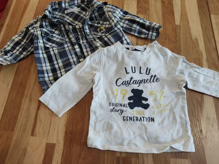 Lot chemise +t-shirt 6 mois