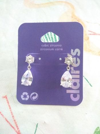 Boucles d'oreilles avec zirconium 💎