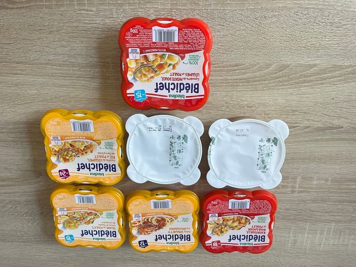 Lot de 7 bledichef bledina