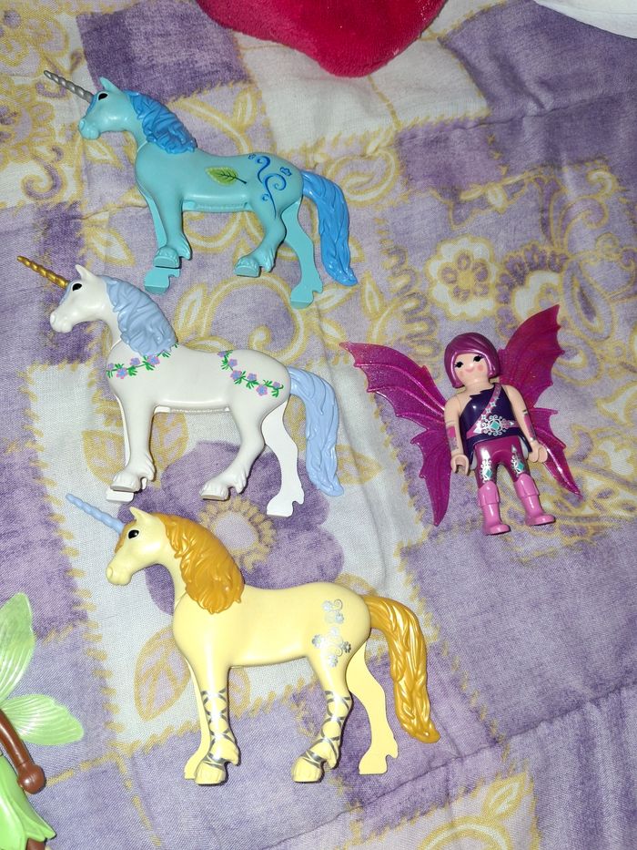 Lot playmobil fées et licornes - photo numéro 2