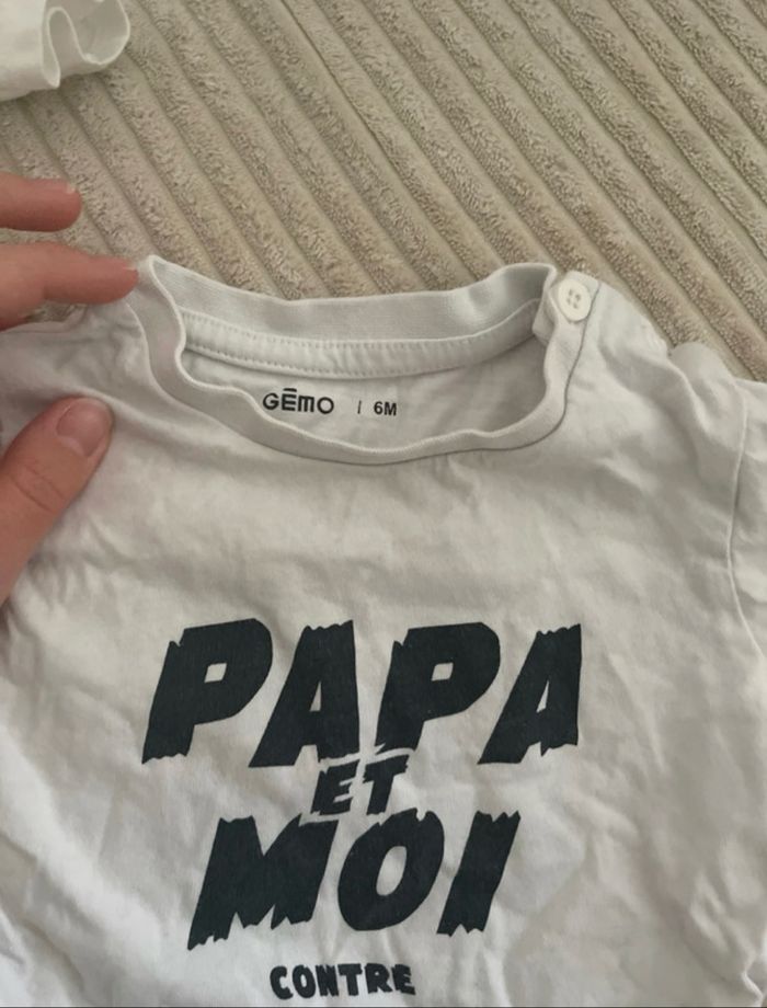 Lot de tee-shirts  6 mois - photo numéro 2