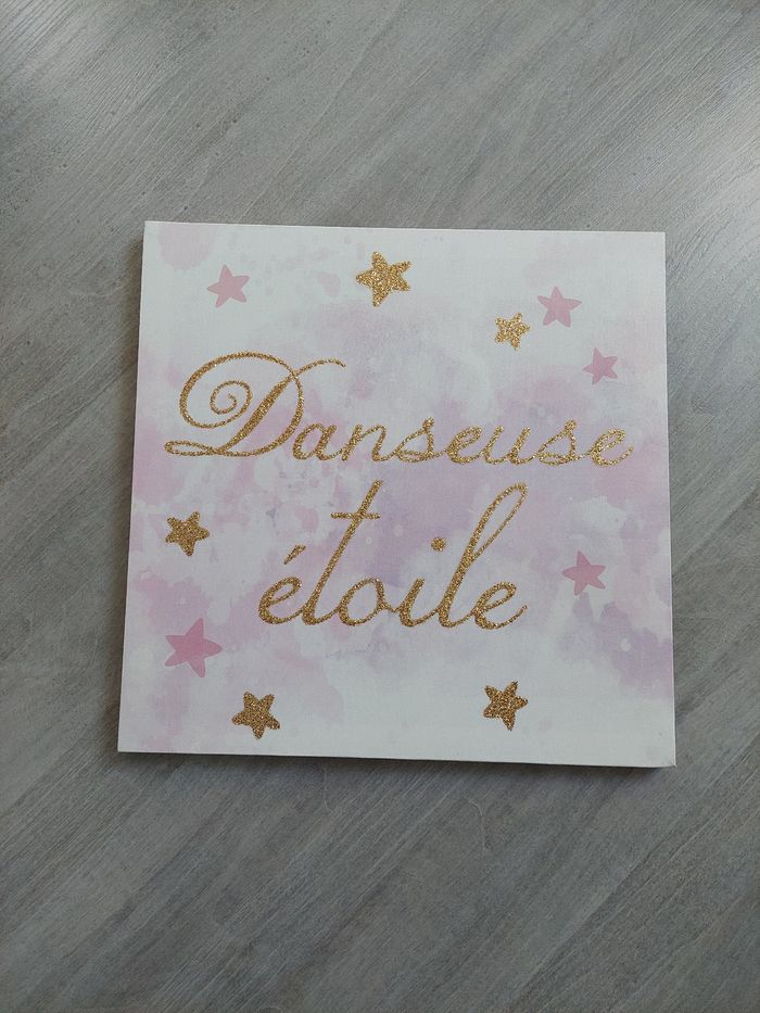 Toile décorative danseuse étoile/ ballerine 30x30 cm But excellent état - photo numéro 1