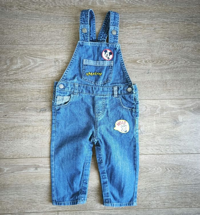 Salopette en jean Mickey