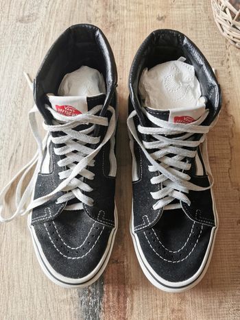 🌺Vans baskets montantes pointure 38 noir et blanc
